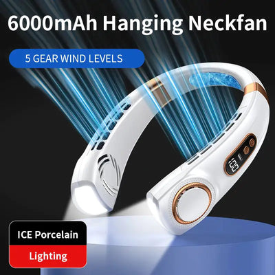 Neck Fan with LED Lights